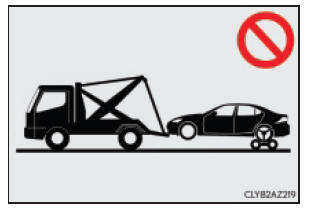 Holowanie samochodu w pozycji podwieszonej