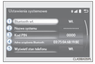 Sprawdzanie i zmiana szczegółowych ustawień komunikacji Bluetooth