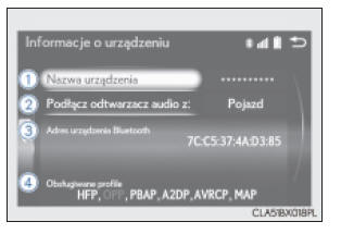 Stan rejestracji urządzenia Bluetooth